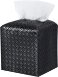 Tissue Box Cover PU Leather Tissue Holder Square Facial Tissue Case Facial by zoocatia