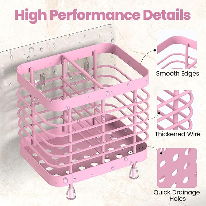 Luxspire Toothbrush Holders for Bathroom, Stainless Steel Electric Toothbrush - Image 5