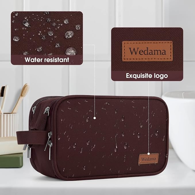 Wedama Toiletry Bag for Men, Handheld Travel Bag, Waterproof Toiletries - Image 6