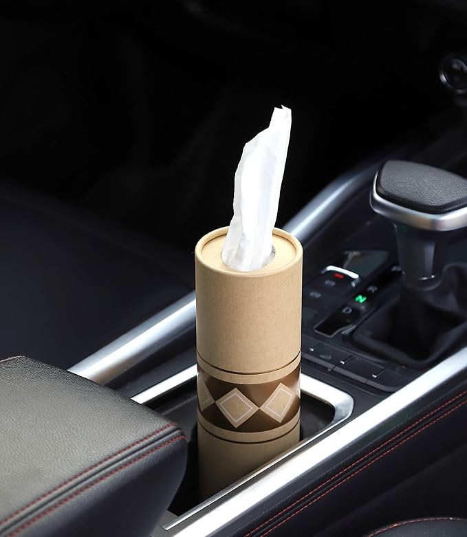 Car Tissue Holder with 3-ply Facial Tissues Bulk - Image 7