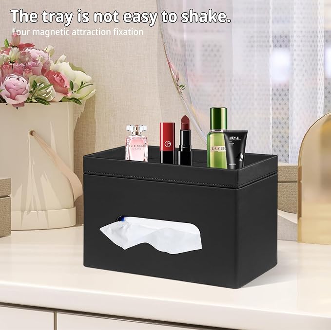PU Leather Tissue Box Cover Rectangle - Image 7