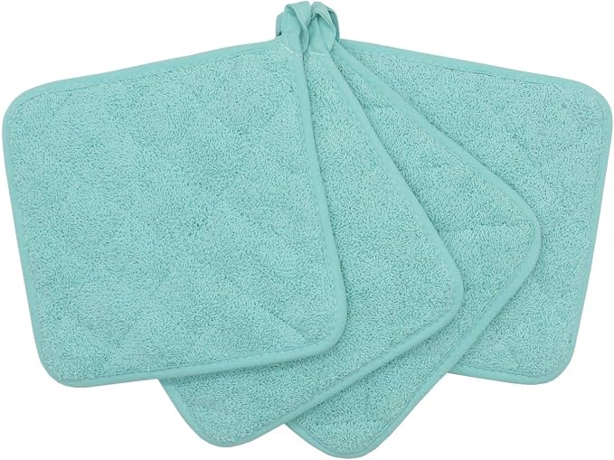 Cotton Pot Holders Cotton Made Machine Washable Heat Resistant Everyday Kitchen - Image 3