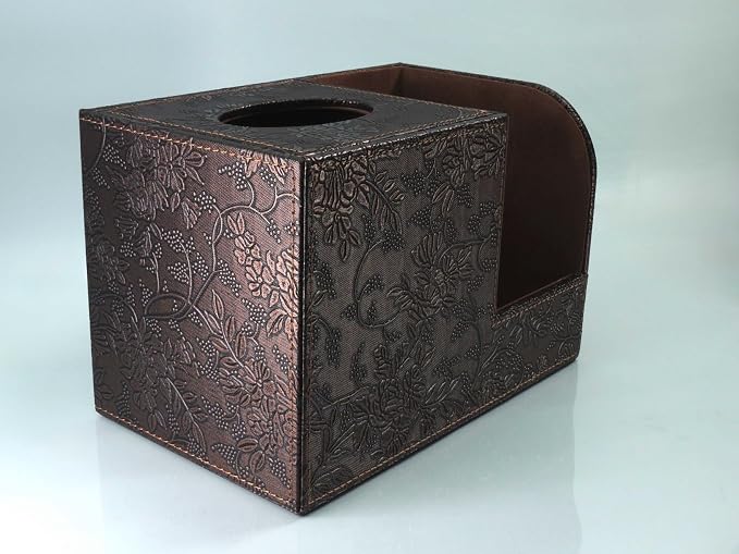 PU Leather Tissue Box Cover Square Tissue Holder Tissues Box Organizer - Image 6