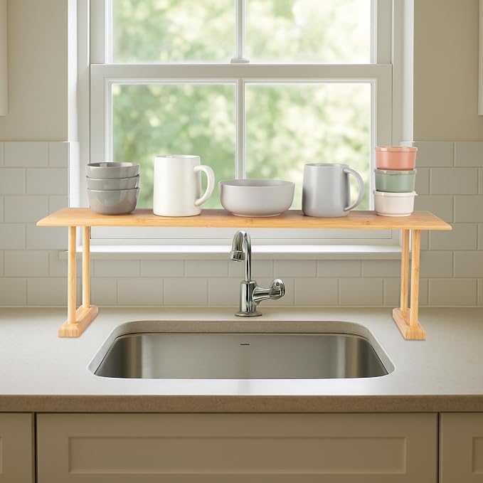 Bamboo Sink Shelf - Image 6