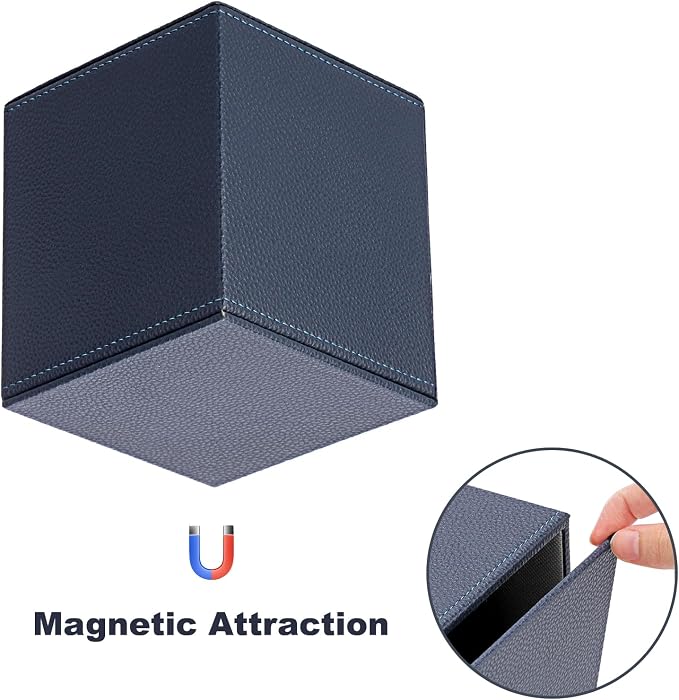 Sumnacon Tissue Box Cover Square Tissue Box Stylish PU Tissue Box Holder - Image 7