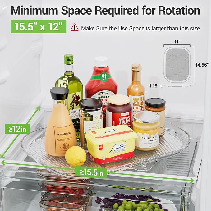 LAMU Lazy Susan Organizer 14.56''x11'' - Image 2