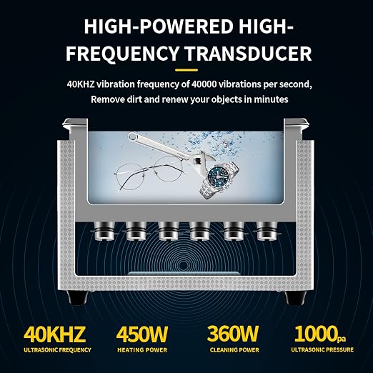 Ultrasonic Cleaner 15L Dual-Frequency Professional Digital Stainless Steel - Image 2
