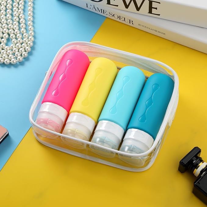 Gemice Travel Bottles for Toiletries, Tsa Approved Travel 3oz Size Containers - Image 6