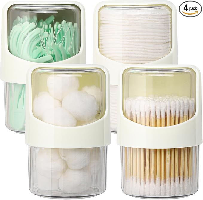 Tbestmax 4 Pack Rotating Qtip Holder Dispenser by Tbestmax