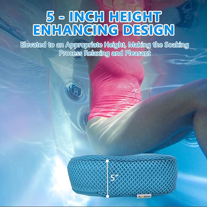 REEZEIVI Hot Tub Booster Seat for Adults, 5 Inch Thick SPA Cushion, Weighted - Image 3
