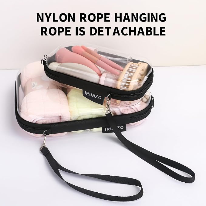 3 PCS Clear Hard Shell Zipper Case - Image 4
