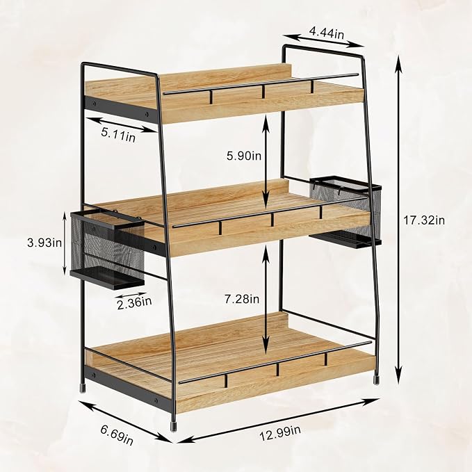 Bathroom Counter Organizer, Bathroom Countertop Organizer - Image 3