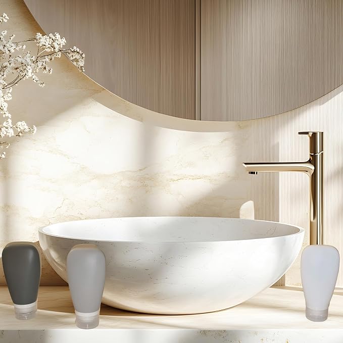 Travel Bottles for Toiletries, TSA Approved 3oz Leak Proof Silicone Refillable - Image 6