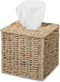 PINXIURY Seagrass Handwoven Wicker Tissue Box Cover, Natural Handmade Napkin by PINXIURY