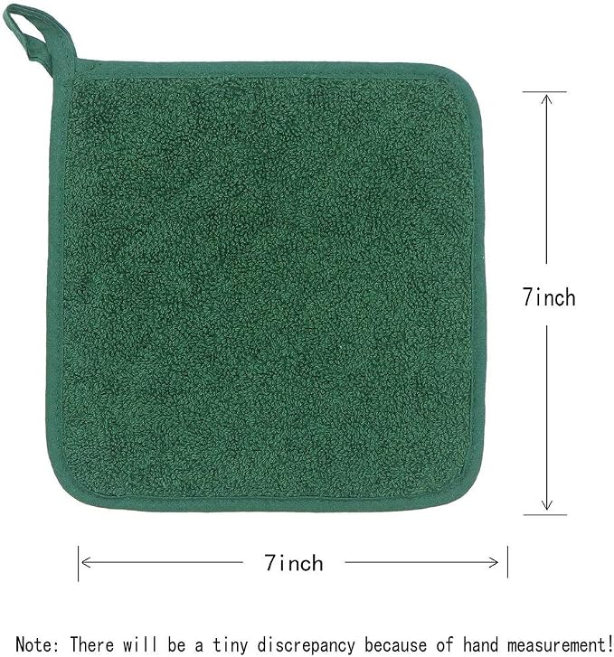 Cotton Pot Holders Cotton Made Machine Washable Heat Resistant Everyday Kitchen - Image 5