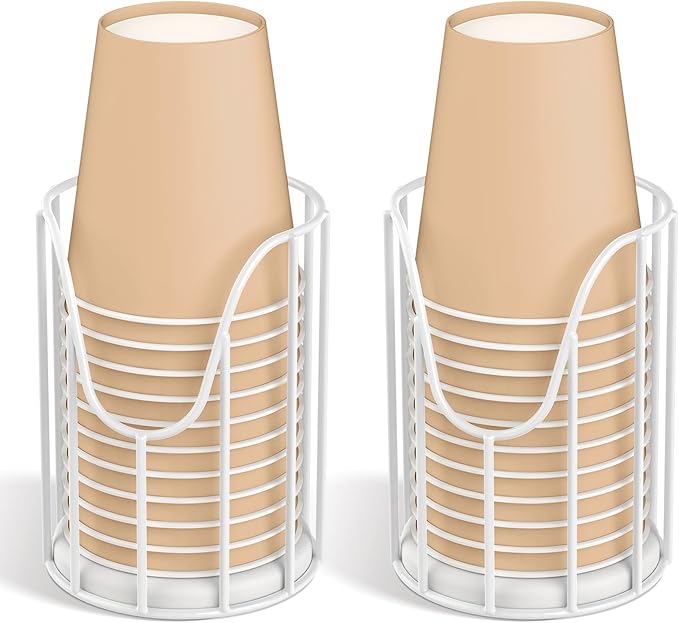 Luxspire Bathroom Cup Dispenser, 3-5oz Dixie Cup Dispenser, Metal Dixie Cup by Luxspire