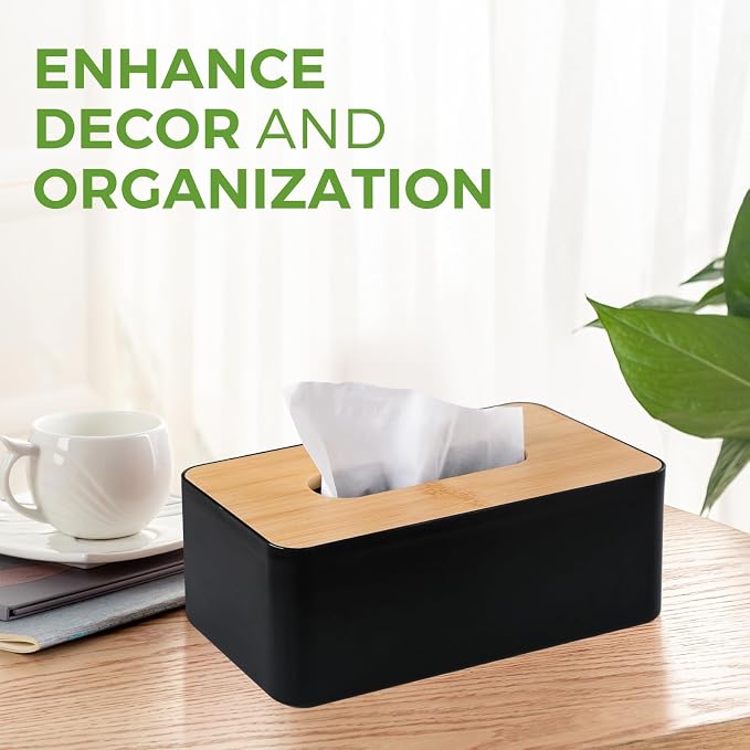 Tissue Box Cover, Rectangle Tissue Box Holder - Image 7