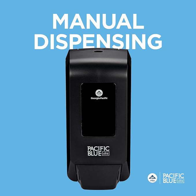 Georgia-Pacific Pacific Blue Ultra Manual Push Soap Dispenser, Wall Mounted - Image 7