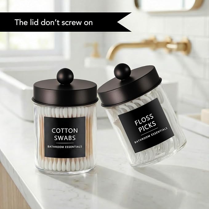 Amolliar 2 Pack Qtips Dispenser Holder - Image 4