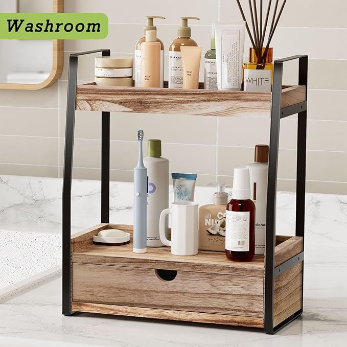 2-Tier Bathroom Organizer Countertop, Bathroom Sink Organizer Countertop - Image 7