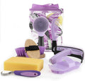 9 Pieces Grooming Kit with Tote Bag, Sweat Scraper, Hoof Pick, Curry Comb by GINDOOR
