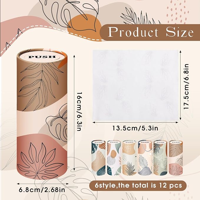 Outus 12 Pcs Boho Car Tissues Cylinder Holder - Image 2