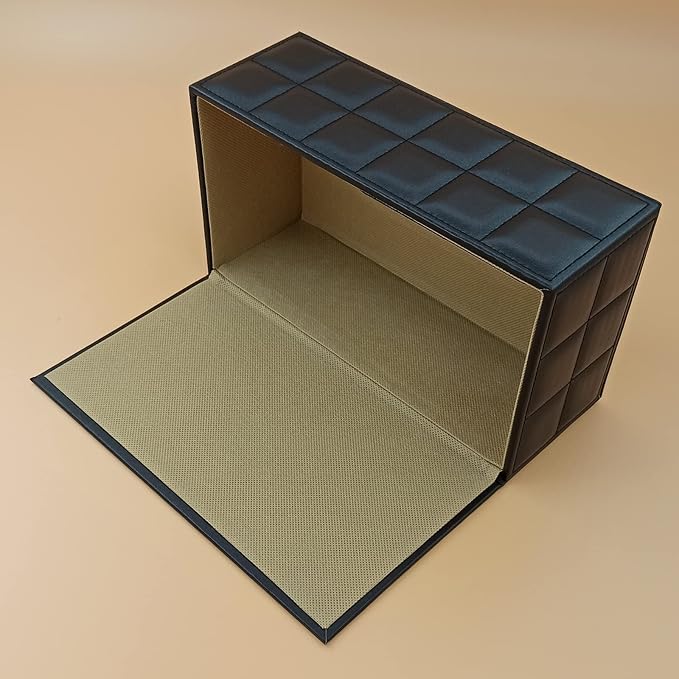 High-end Fashion PU Leather Tissue Box Holder Business Black, Rectangular - Image 6