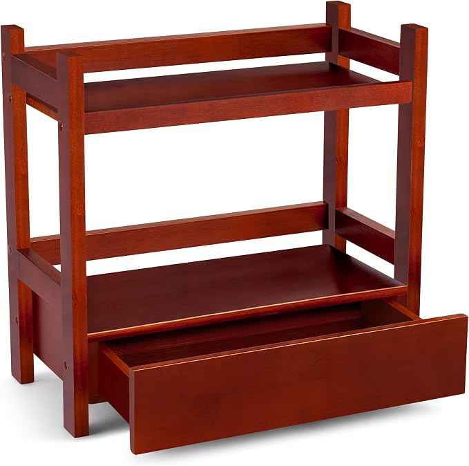 Sorbus Bamboo Bathroom Counter Organizer – 2-Tier Shelf - Image 8