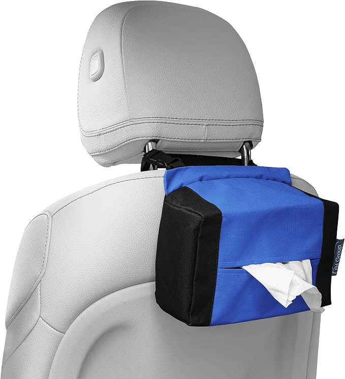 FH Group E-Z Travel Napkin Tissue Dispenser Holder Fits Most Cars, and Vans Blue by FHGroup