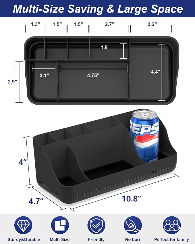 Bathroom Counter Organizer and Storage, 7 Slots Detachable Toothbrush Holders - Image 3