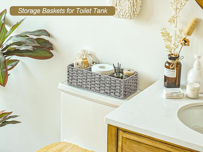 StorageWorks 3-Section Wicker Baskets - Image 7