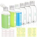Travel Bottles for Toiletries 6 Pack 3.4oz/100ml TSA Approved Shampoo and by wowang