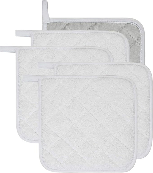 100% Cotton Kitchen Everyday Basic Terry Pot Holder Heat Resistant Coaster by Lifaith