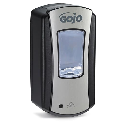 GOJO LTX-12 Touch-Free Foam Hand Soap Dispenser, Chrome/Black, by GOJO