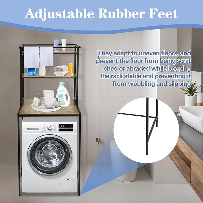 Washer and Dryer Storage Rack, 3 Tier Over The Washer and Dryer Storage Shelf - Image 4