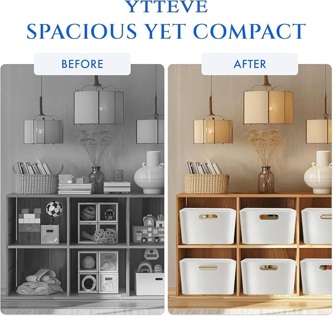 3 Pack Large Plastic Storage Bins - Image 7