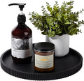 Silicone Bathroom Tray Round Kitchen Counter Organizer Decorative Vanity by Heagoale