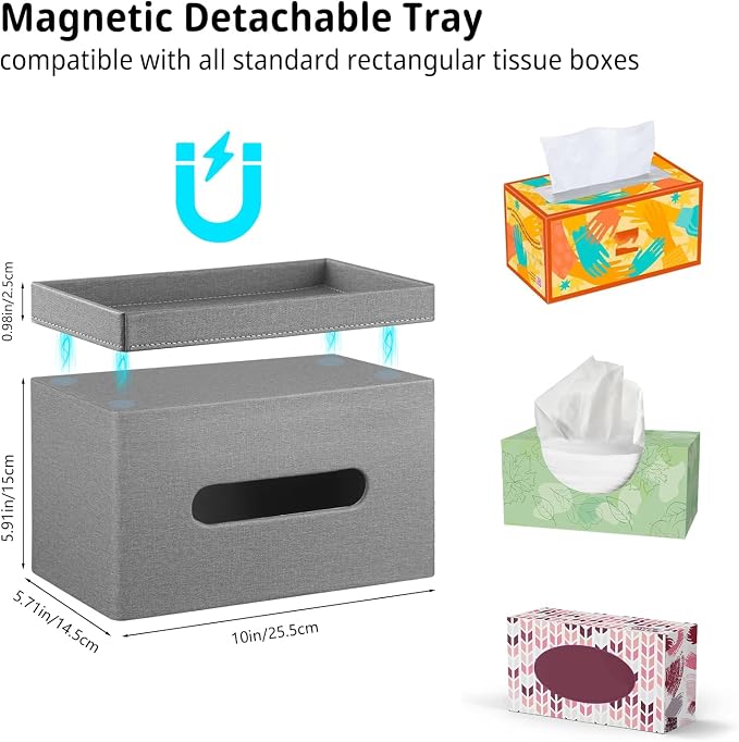 YAPISHI Large Tissue Box Cover Rectangle - Image 3