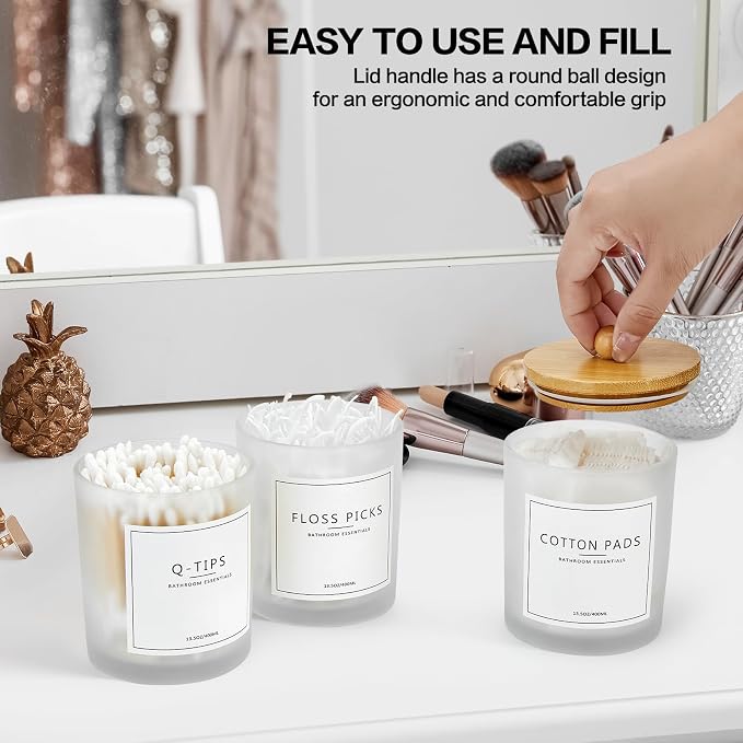 3 Pack Qtip Holder Bathroom Set - Image 6