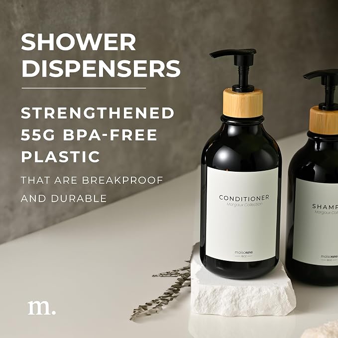 MaisoNovo Refillable Shampoo and Conditioner Bottles - Image 2