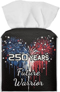 250 Years Liberty Tissue Box Holder Square PU Leather Tissue Organizer Case by Pzuqiu