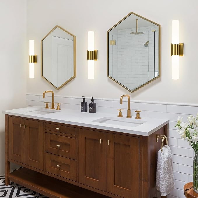 Kalium Bathroom Wall Sconce Fixture, 21 Inch Modern Vanity Lights - Image 3