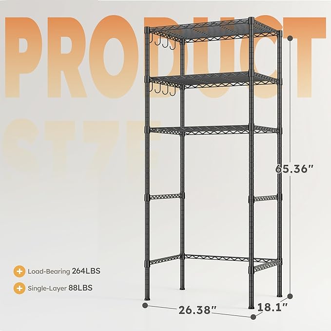 REIBII 3 Tier Mini Fridge Shelf - Image 3