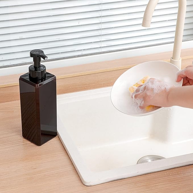 UUJOLY Foaming Soap Dispenser 1L Refillable Plastic Pump Bottle - Image 3