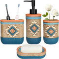 Bathroom Accessory Sets 4PCS Bathroom Accessories Set Complete Tribal Home by Unknown
