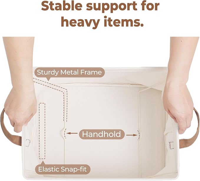 StorageWorks Fabric Storage Bins, Large Storage Baskets - Image 7