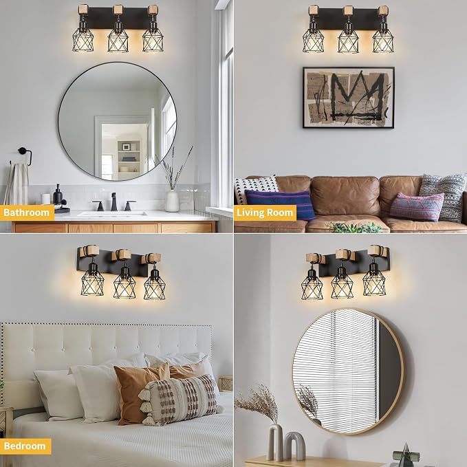 ​3-Light Farmhouse Bathroom Vanity Light - Image 7