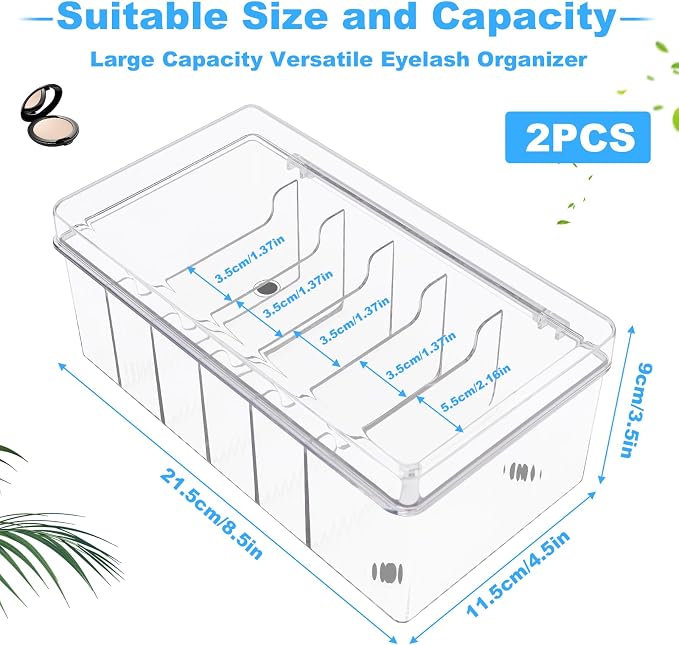 2Pcs Lash Cart Organizer For Lash Techs, Acrylic Lashes Extension Organizers - Image 4