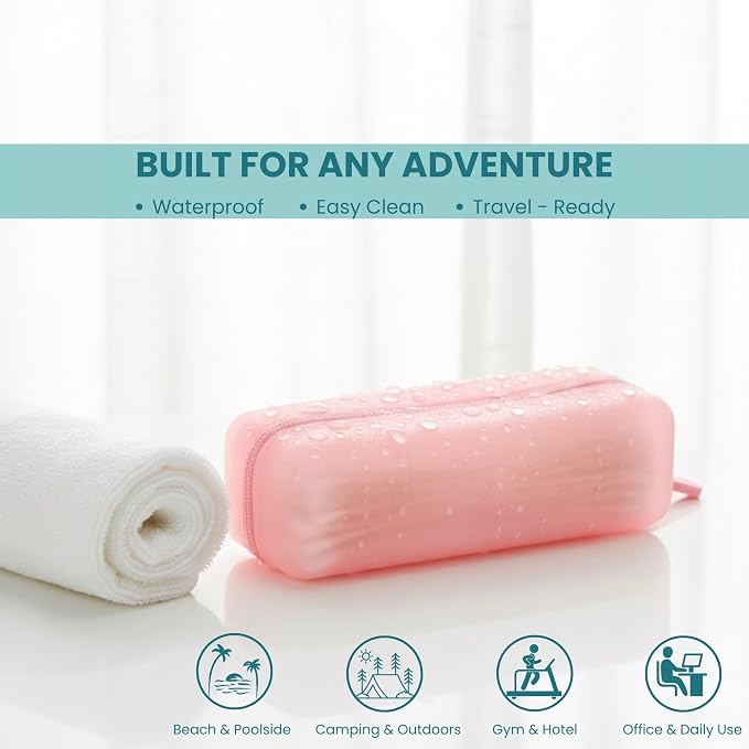 Cotton Pad Swab Travel Case – 2-in-1 Portable Waterproof Qtips Dispenser - Image 3