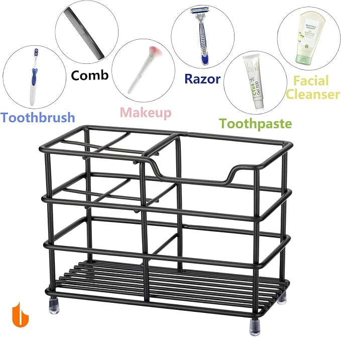 Urbanstrive 304 Stainless Steel Bathroom Toothbrush Holder Toothpaste Holder - Image 4